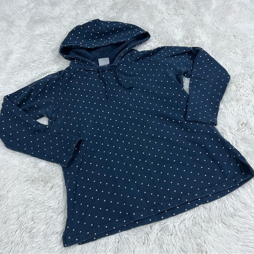 Columbia Hoodie Women’s Blue White Polka Dots Outdoor Gorpcore Large